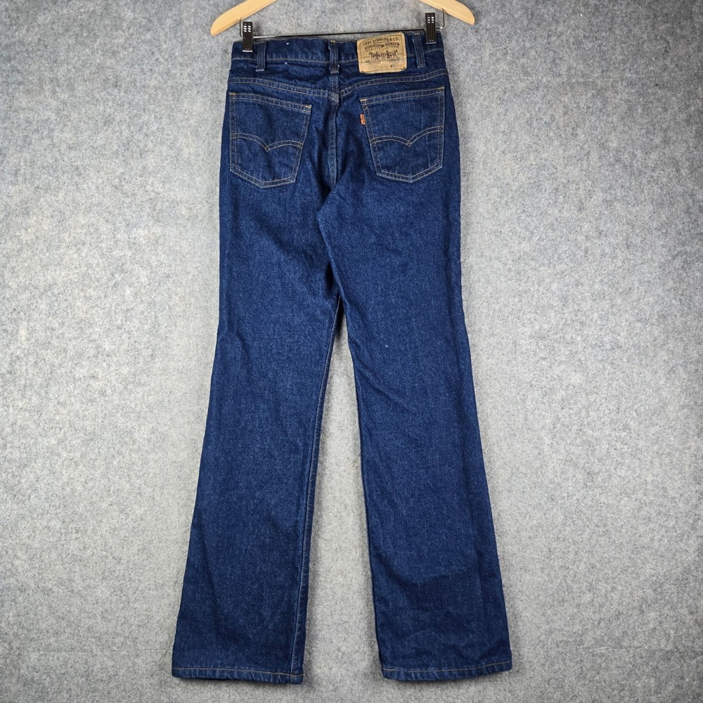 Vintage Levi 517 Jeans Mens 28x29 Blue Orange Tab 80s 90s Bootcut in USA Dark